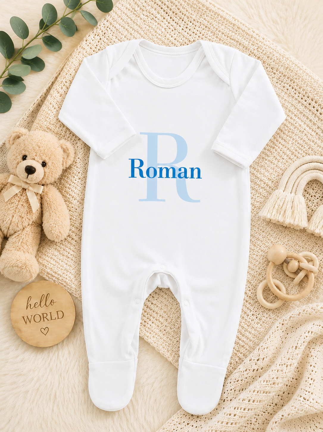 Personalised Baby sleep suit
