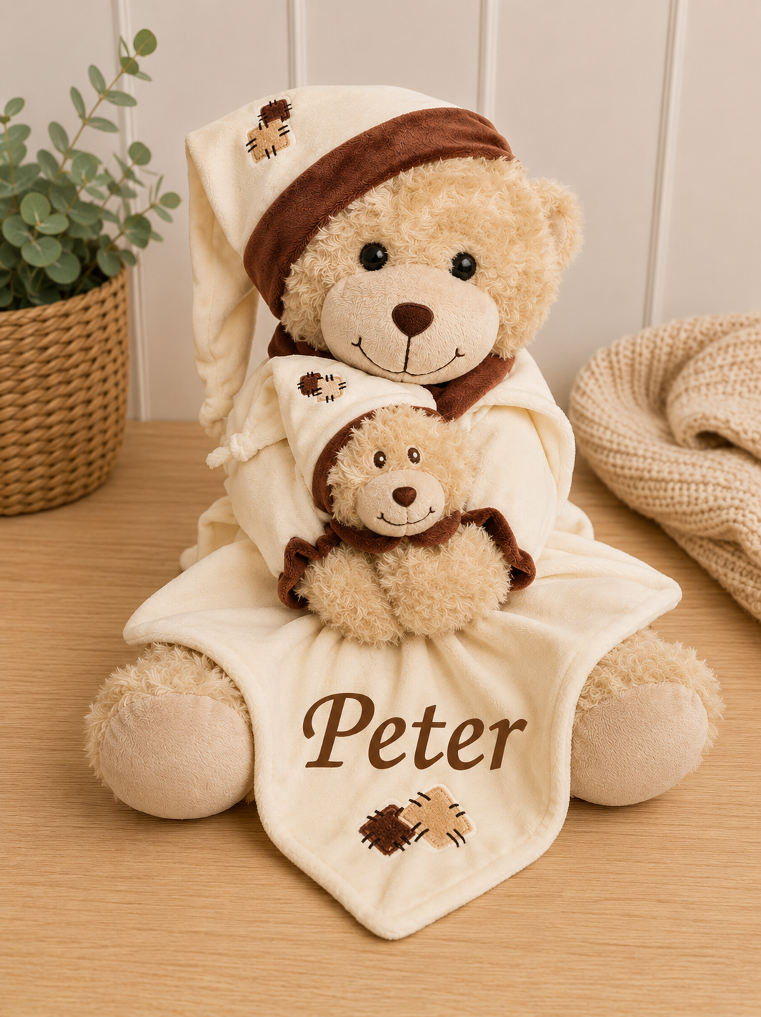 Personalised Bear and comforter set 🧸