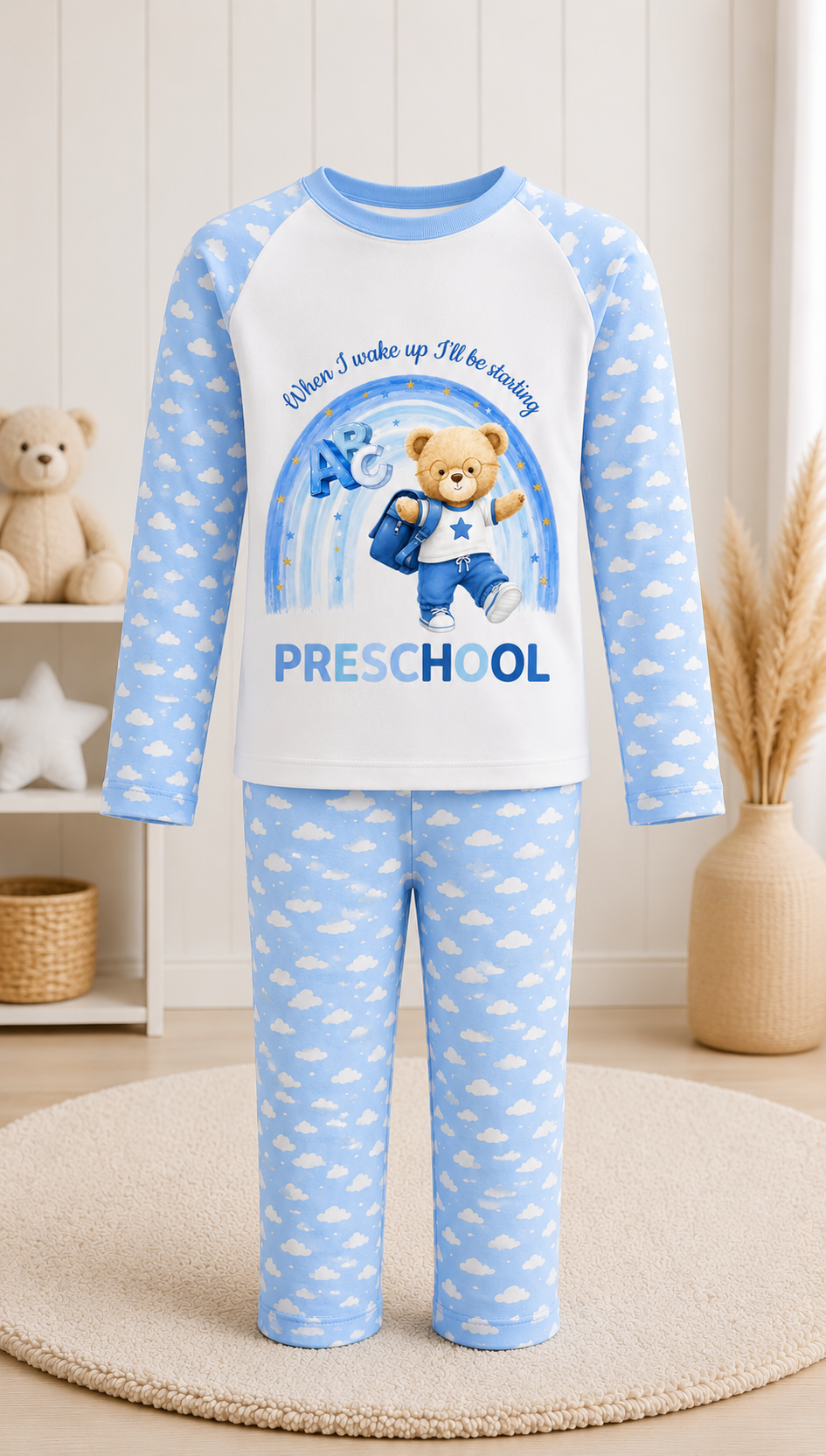 Starting Preschool Personalised Pyjama Set