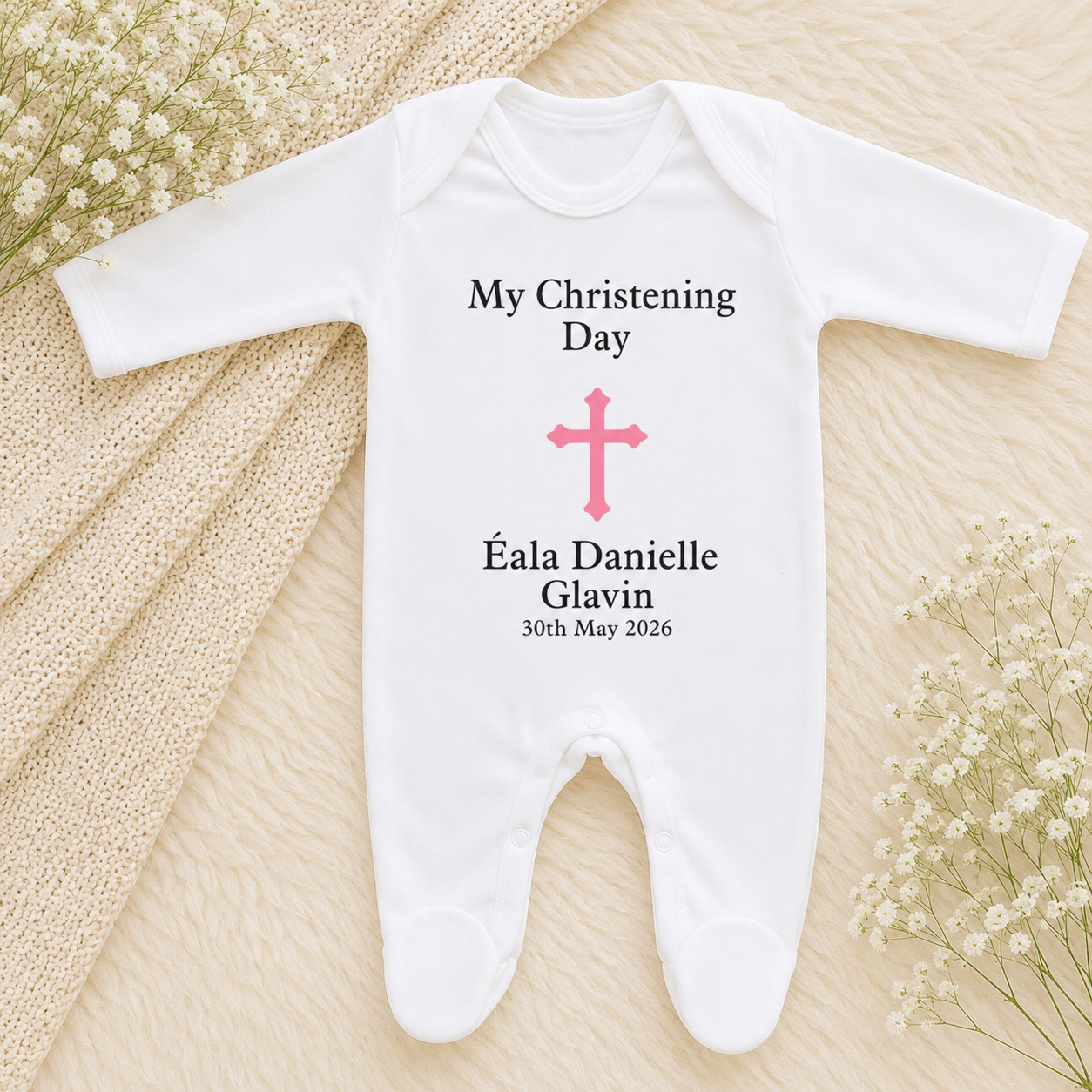 Christening Day Sleepsuit ✨