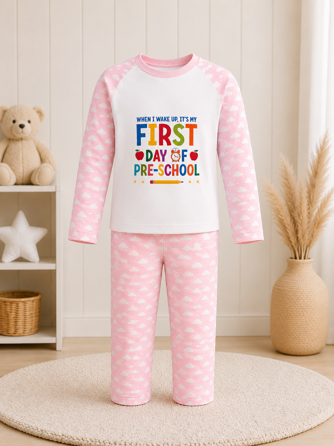 Starting Preschool Personalised Pyjama Set Design 2