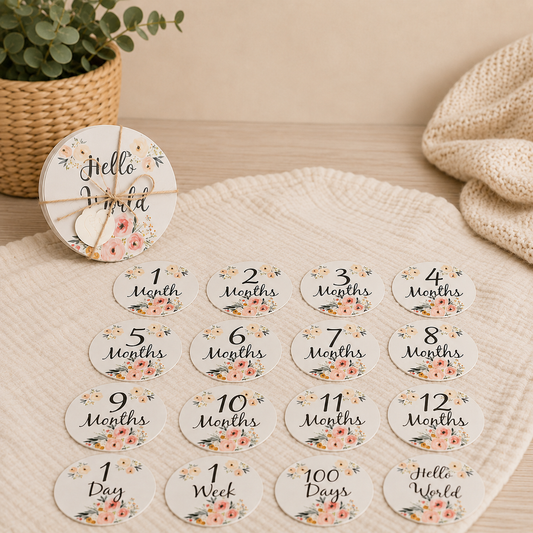 Flower Milestone Discs 🎀