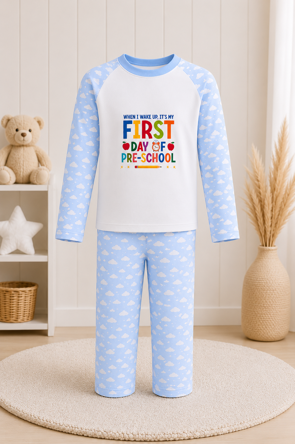 Starting Preschool Personalised Pyjama Set Design 2