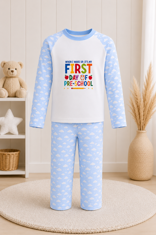 Starting Preschool Personalised Pyjama Set Design 2