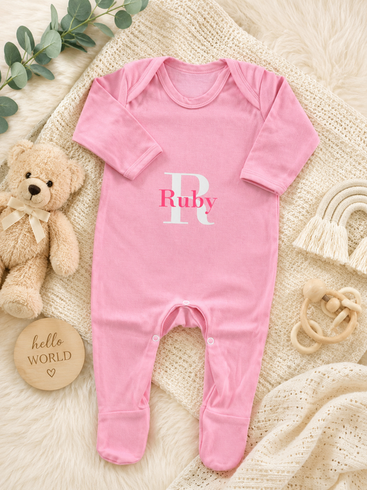 Personalised Baby sleep suit