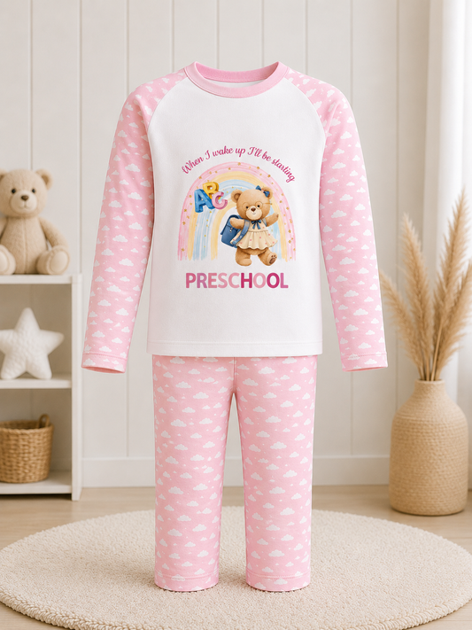 Starting Preschool Personalised Pyjama Set